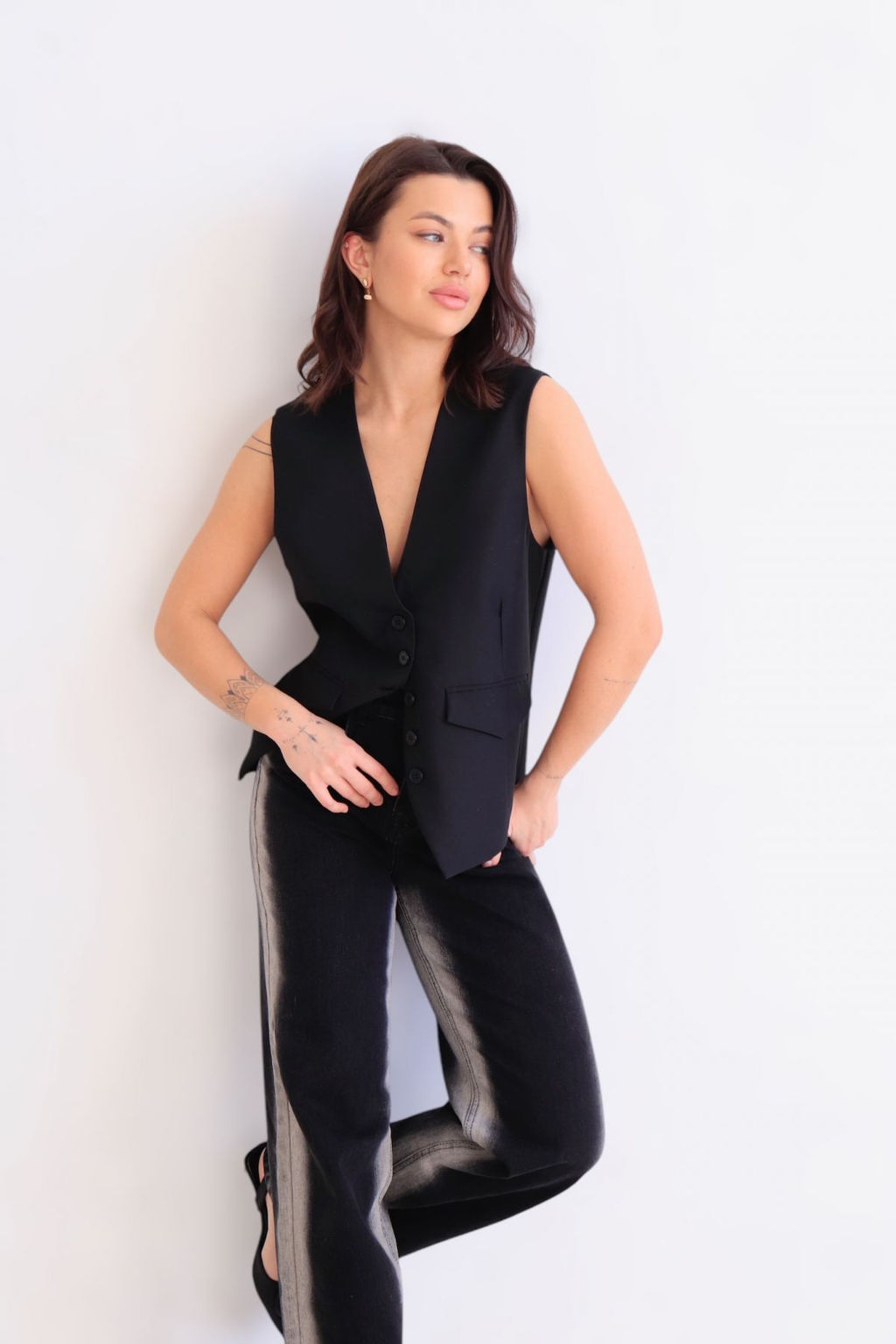 Martichelli Жилет чёрный  фото 15