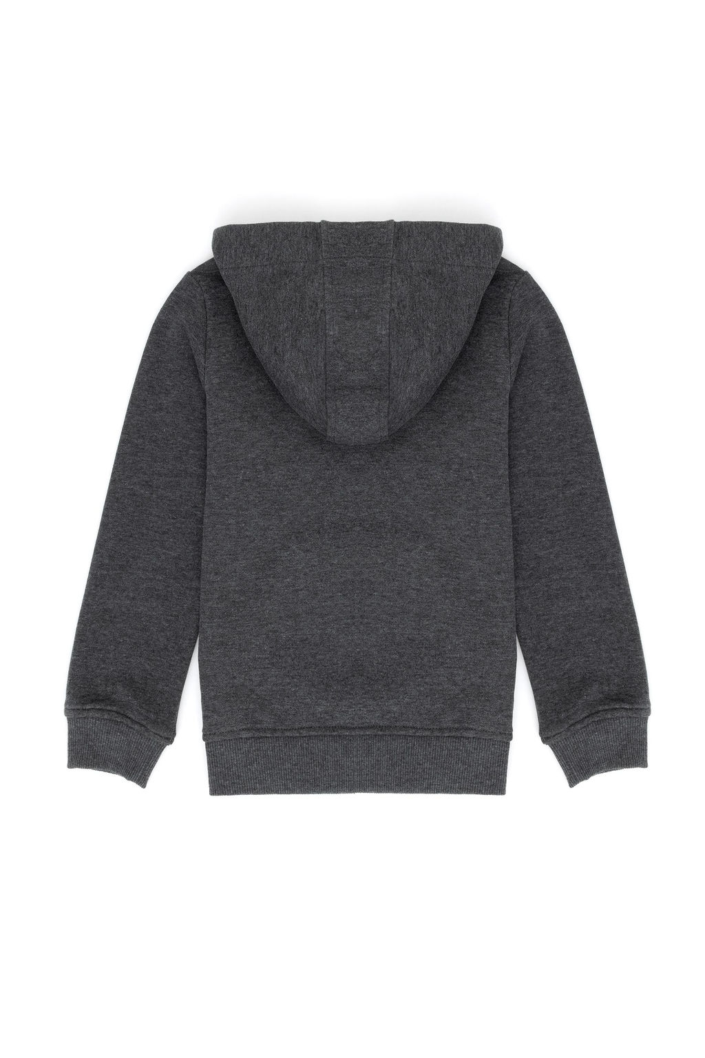 _ocuk Antrasit Melanj Basic Kap__onlu Sweatshirt