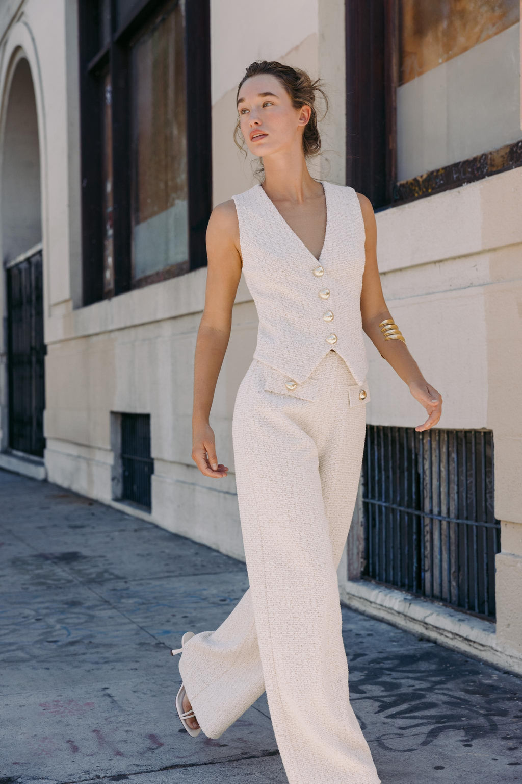 TEXTURED TROUSERS