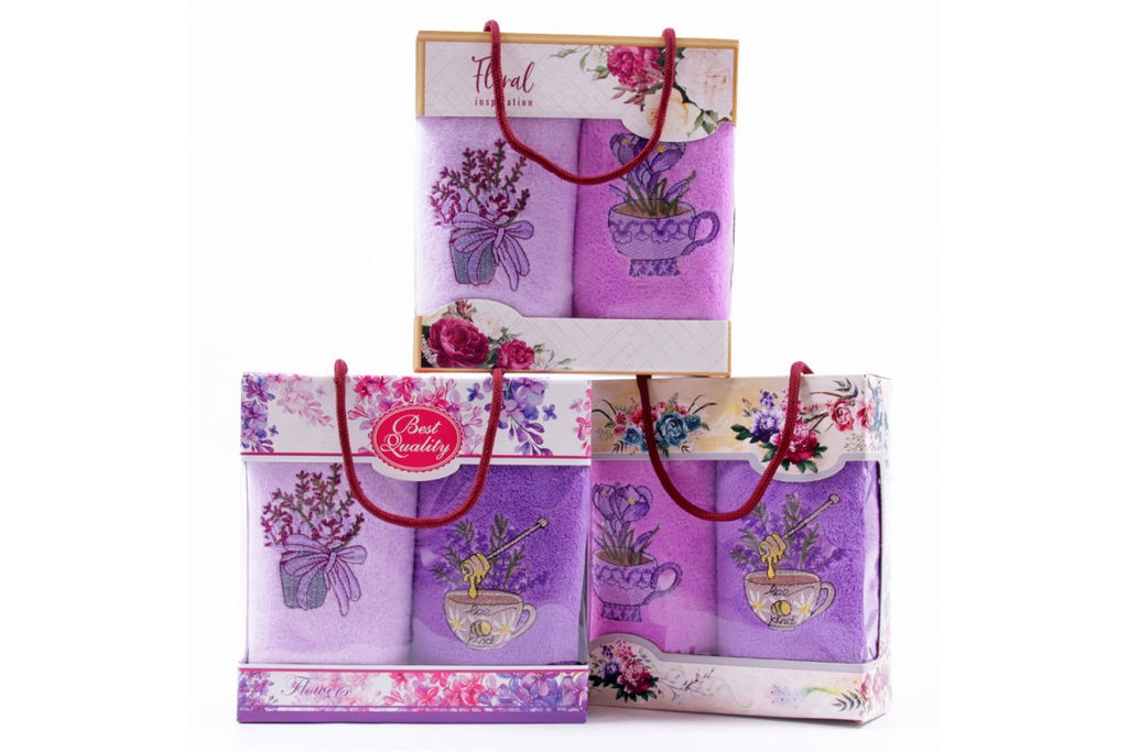 Набор полотенец микрофибра 668-154 в сумочке Р+Р