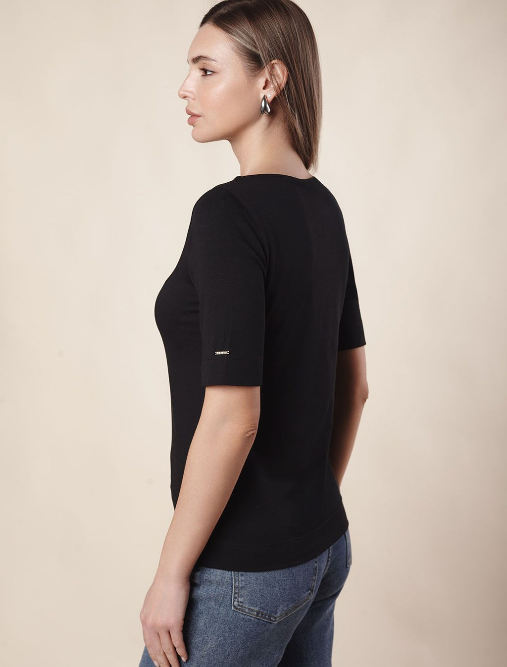 Джемпер из премиального хлопка с эластаном