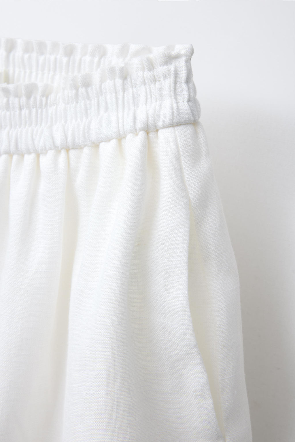 100% LINEN RUFFLED BERMUDA SKORT - Zara фото 3