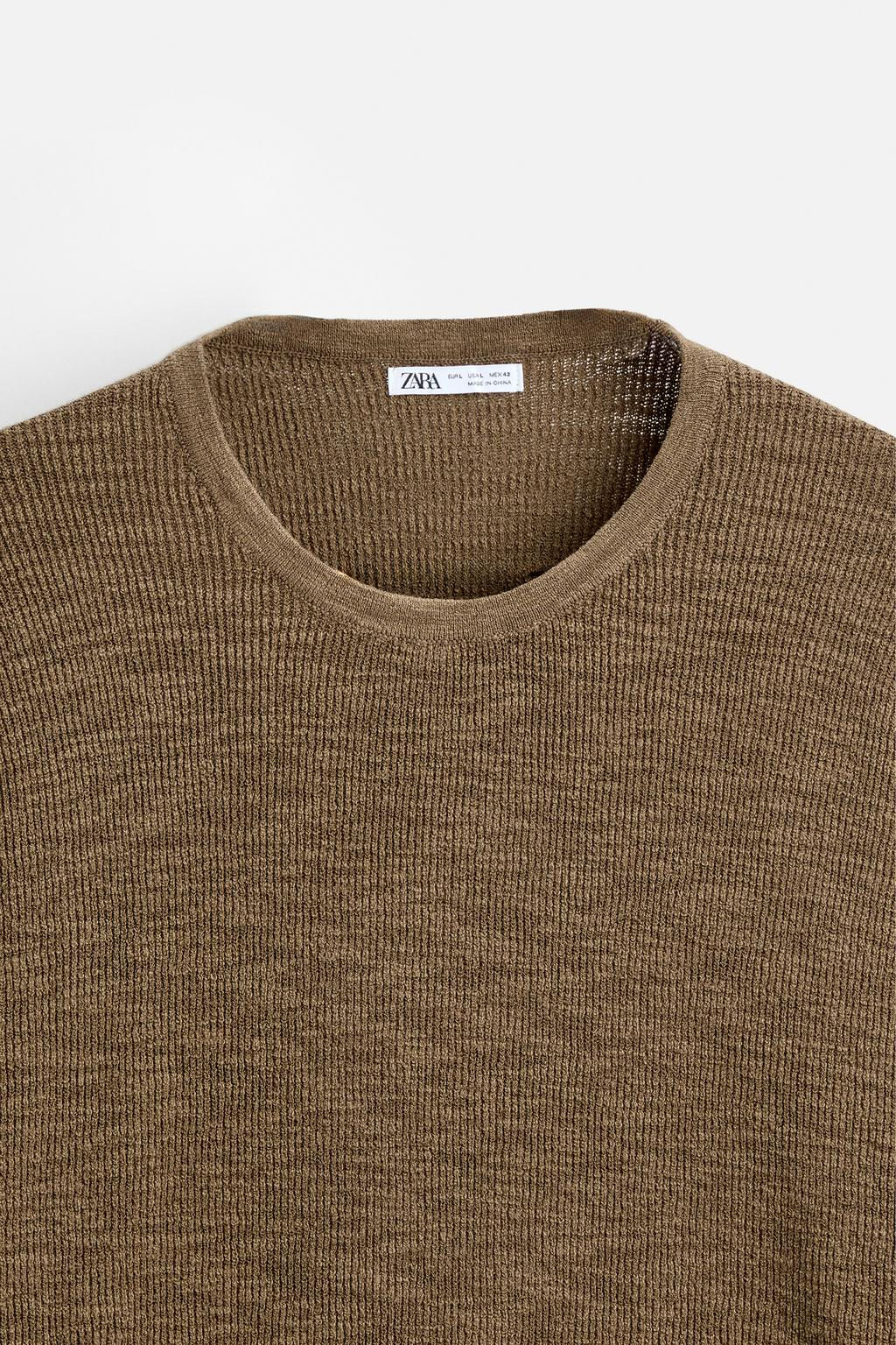 RUSTIC TEXTURED SWEATER - Zara фото 26