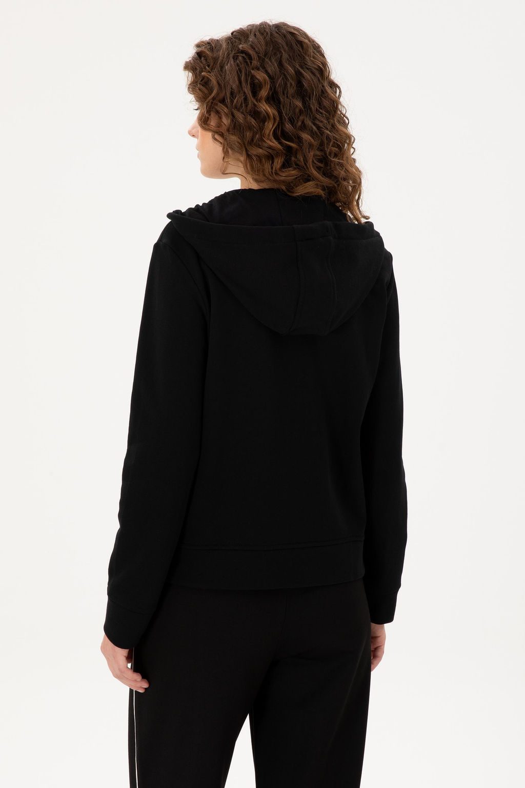 Женская черная базовая толстовка с капюшоном Неожиданная скидка в корзине - U.s. polo assn фото 5
