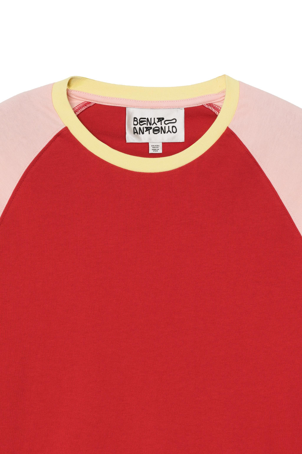 CAMISETA CROPPED FIT COLOR BLOCK / Rosas