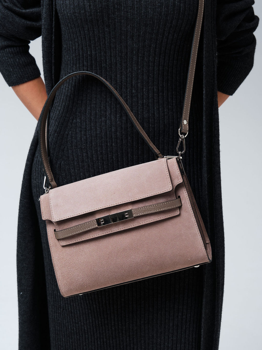 Замшевая сумка Rachel DBR 31361 капучино  фото 6