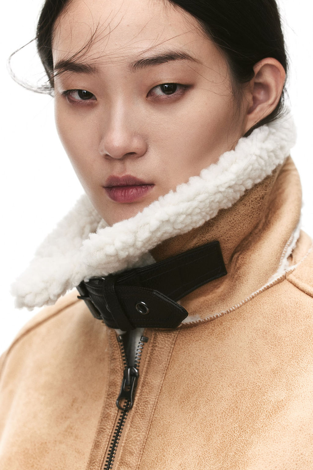 Teddy-lined aviator jacket - H&m фото 3