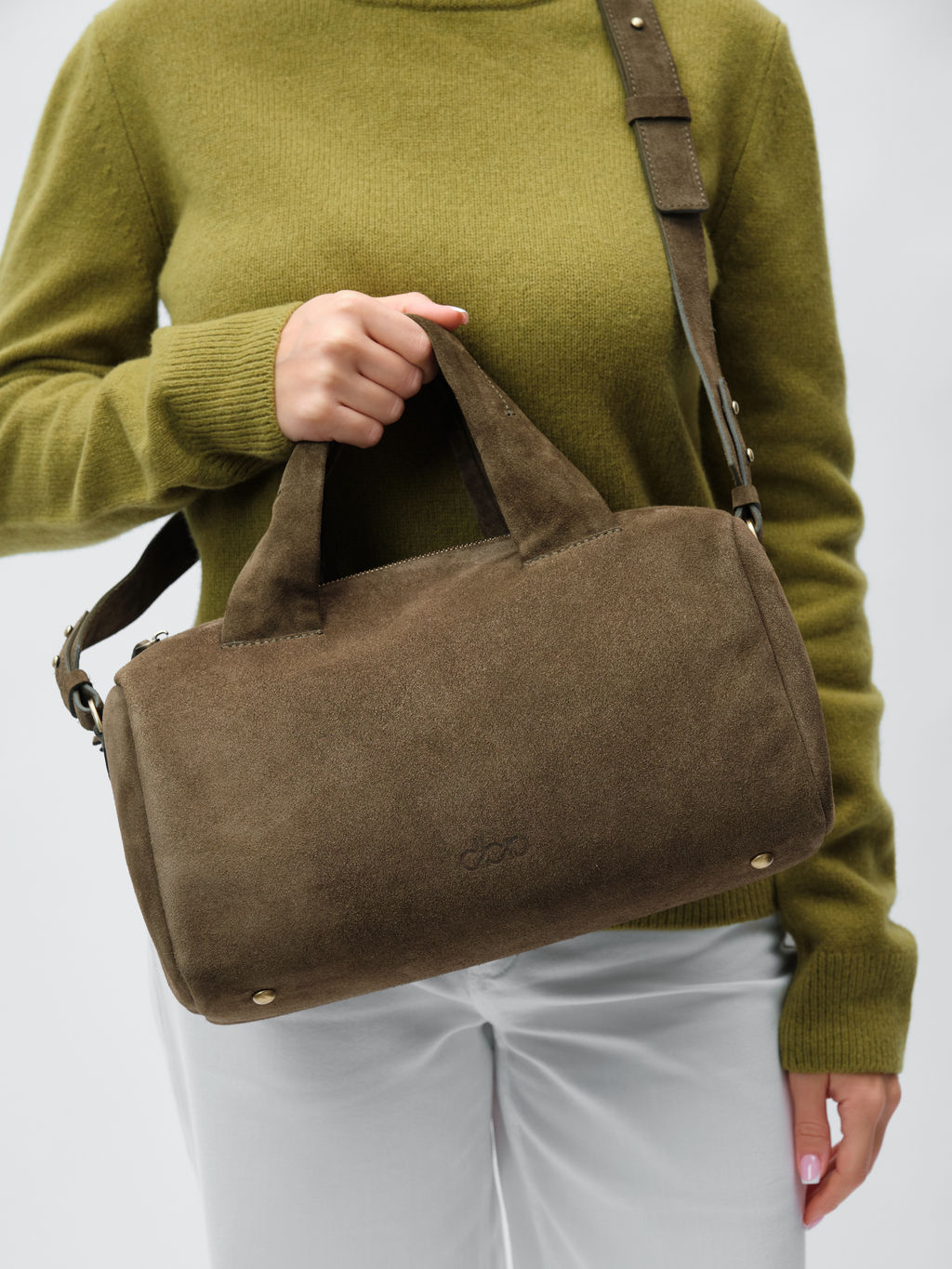 Замшевая сумка Bowling DBR 31378 тундра