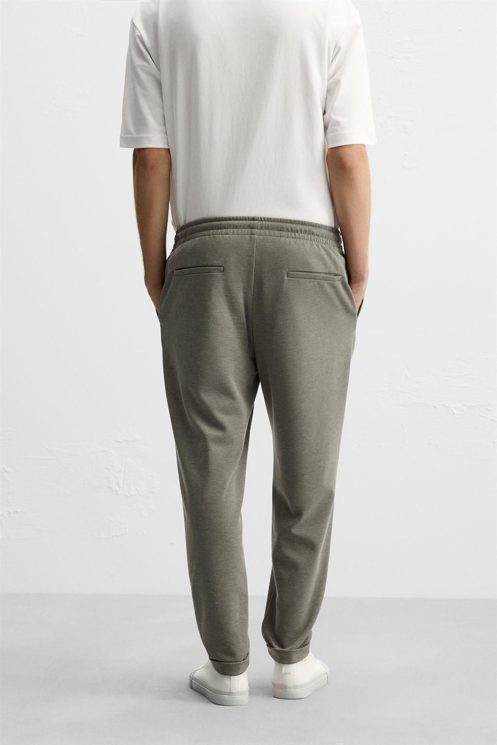 COMFORT REGULAR FIT TROUSERS - Zara фото 28