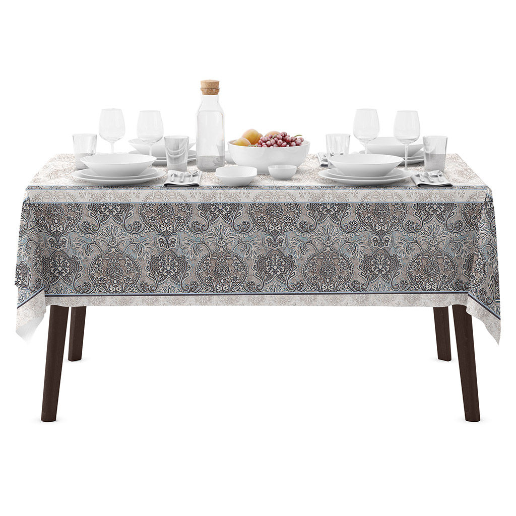 Москвичка Скатерть 220х145см, длина стола до 180см, на 8-10 персон, хлопок Премиум 186г/м2, Домашняя мода (Россия)  фото 6