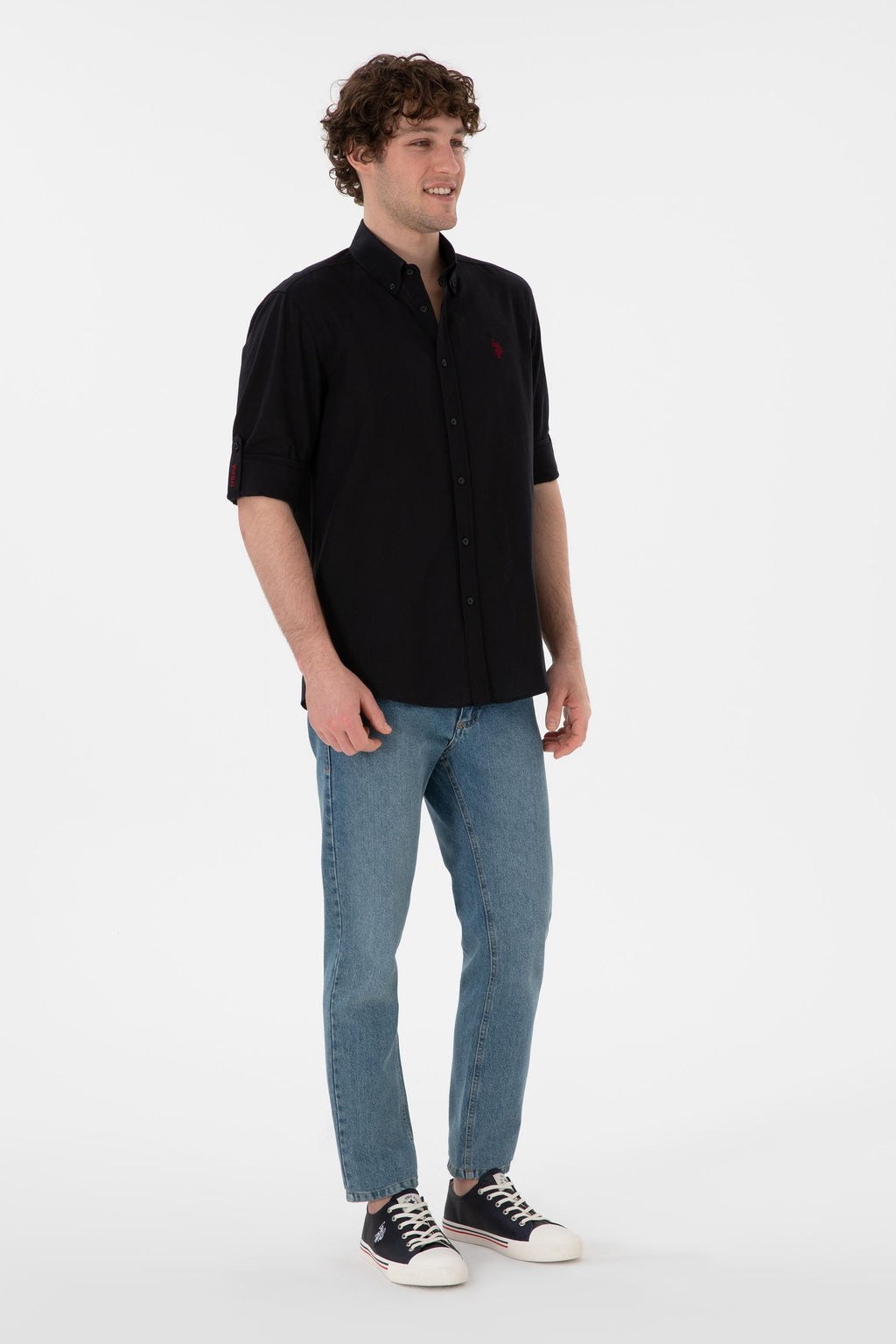 Erkek Siyah Uzun Kollu Basic G_mlek Sepette S_rpriz _ndirim - U.s. polo assn фото 5