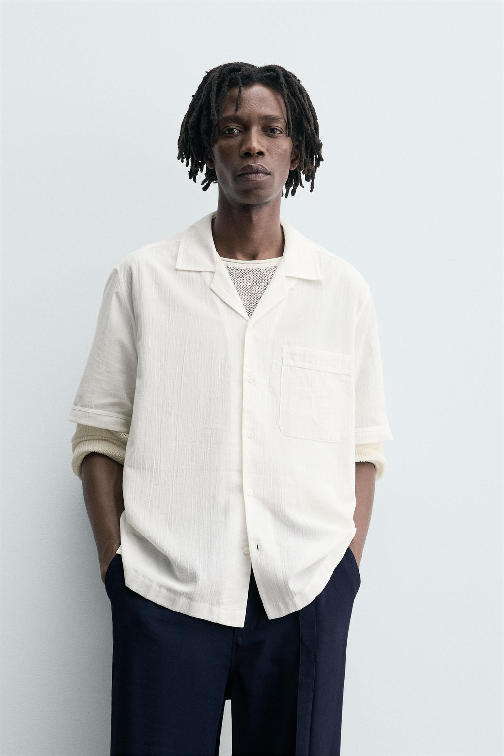 RELAXED FIT TEXTURED SHIRT - Zara фото 2
