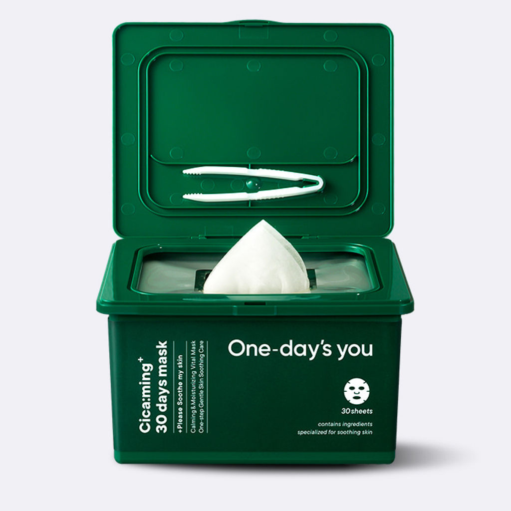 One-days you Набор тканевых масок для лица с центеллой / Cica:ming 30 days mask, 30 шт./наб.