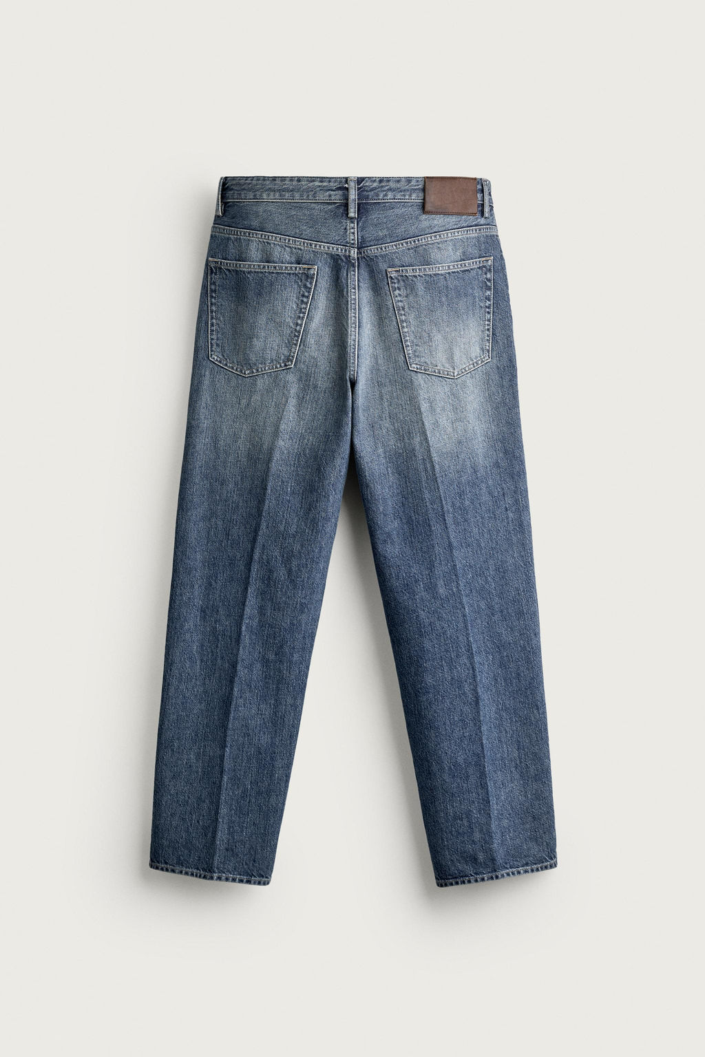 JEANS RELAXED FIT PLANCHADO / Azul - Zara фото 10