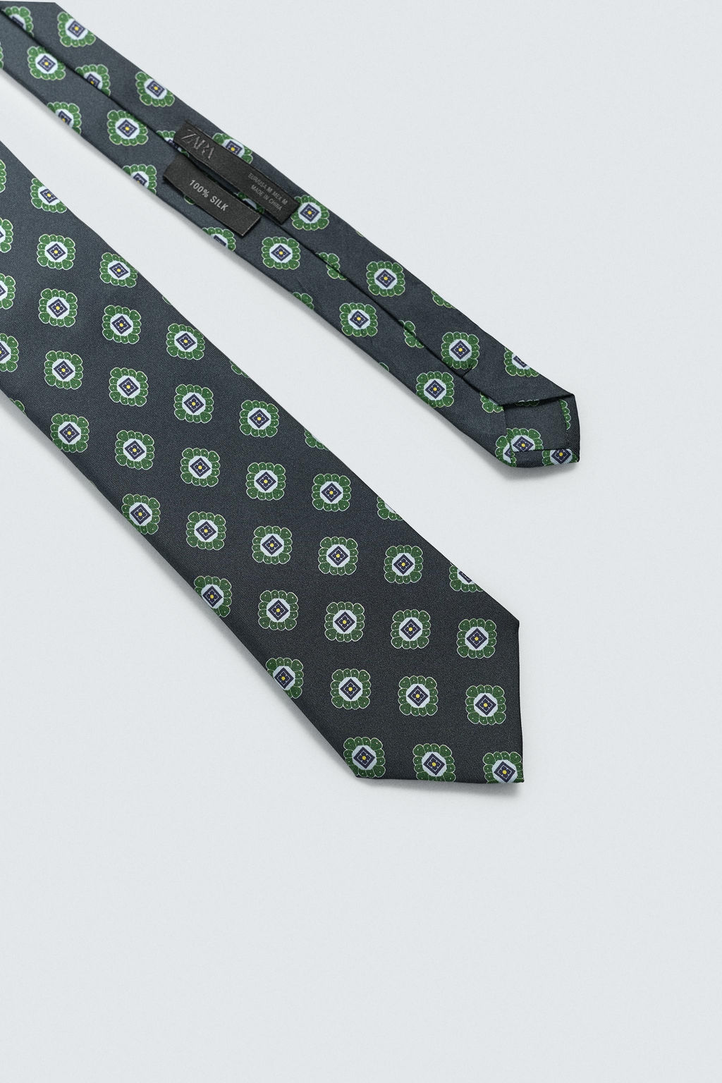 CORBATA JACQUARD GEOM?TRICO 100% SEDA / Marino - Zara фото 5
