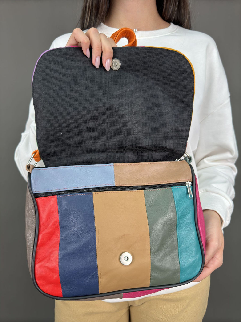 Сумка женская из телячьей кожи