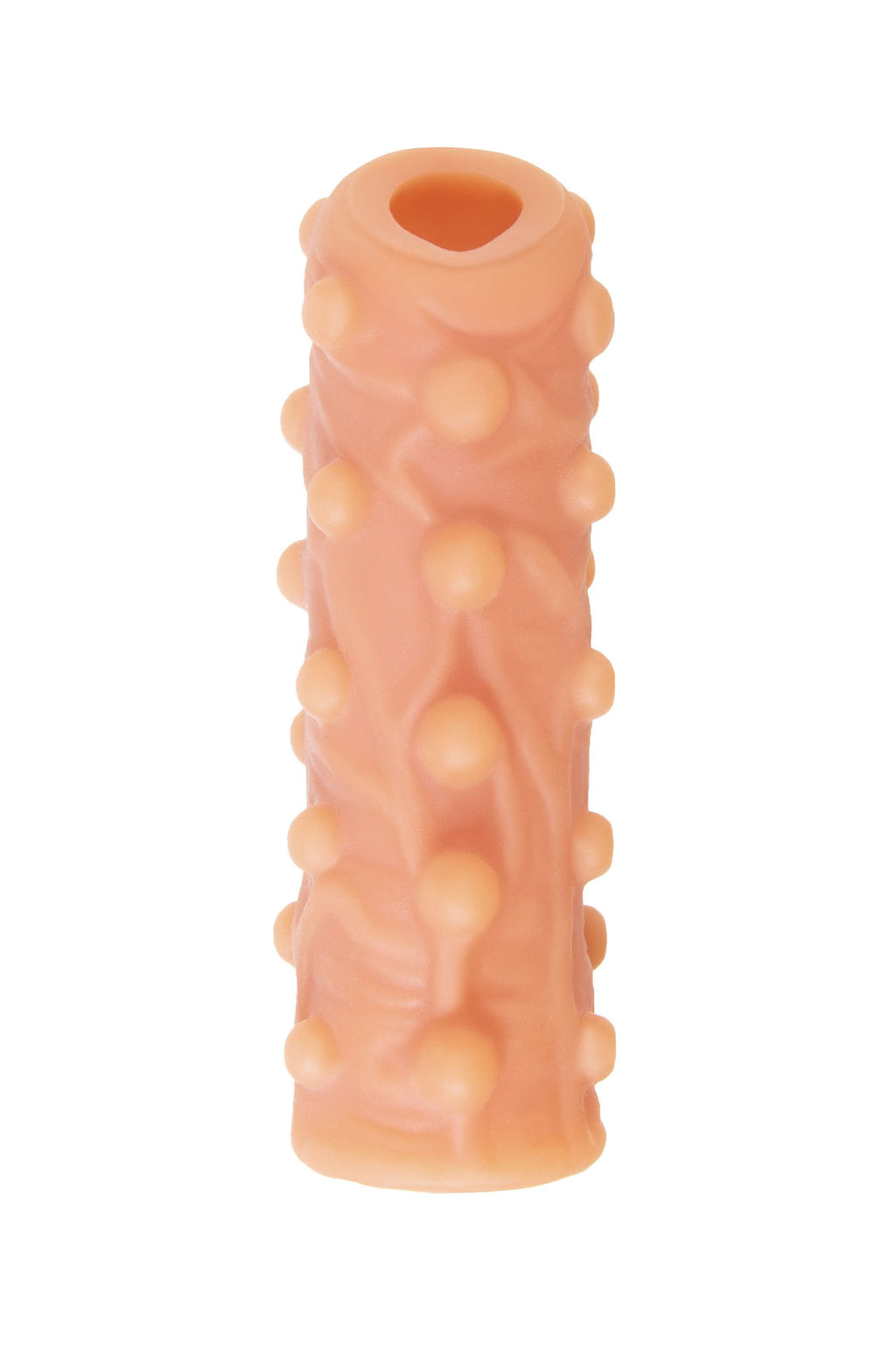 Насадка реалистичная KOKOS NUDE SLEEVE с дополнительной стимуляцией, TPE, телесная, 10 см