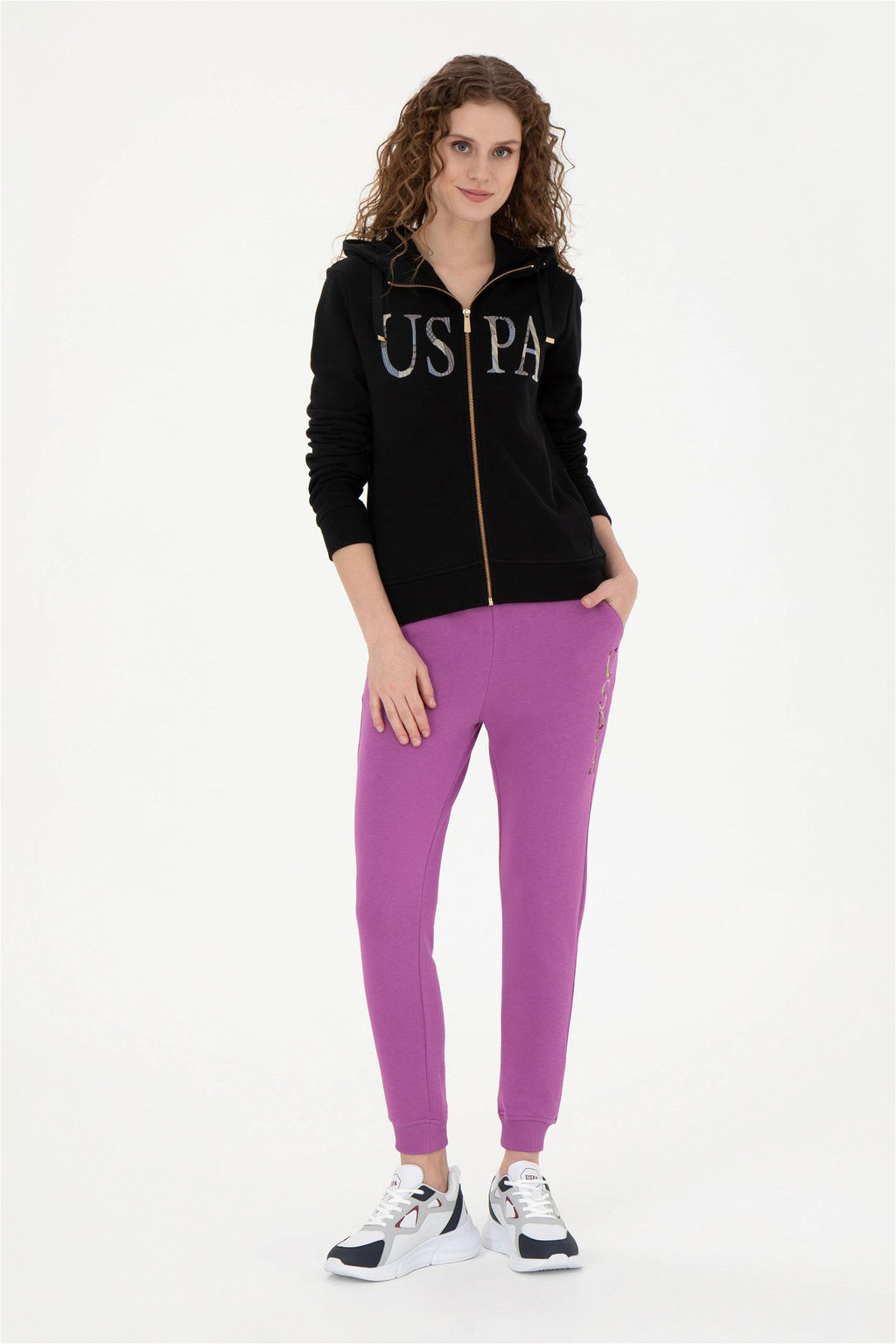 Женский черный базовый свитшот - U.s. polo assn фото 4