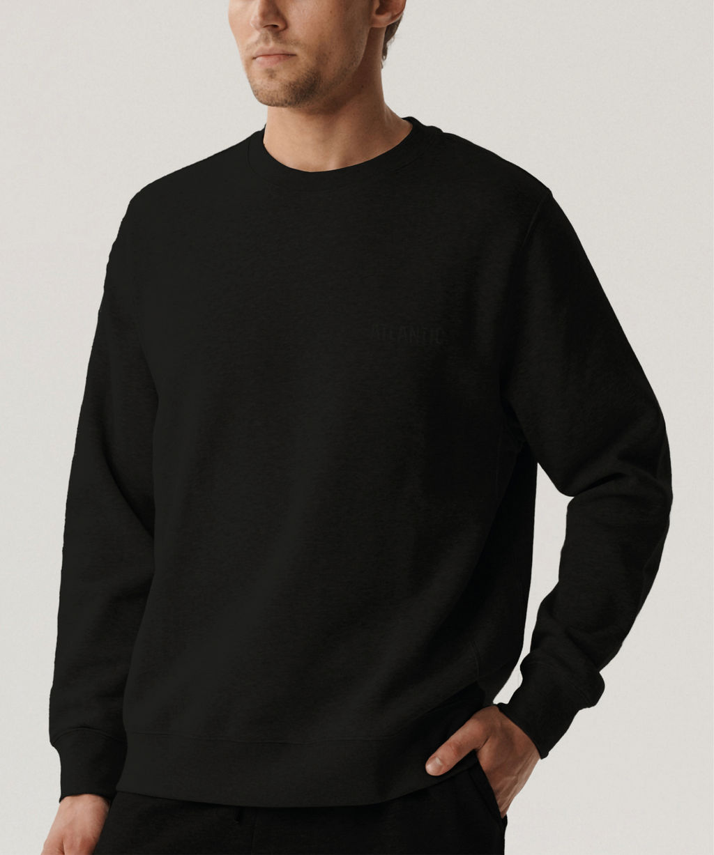 ATLANTIC HMT-002 Свитшот мужской French Terry черный