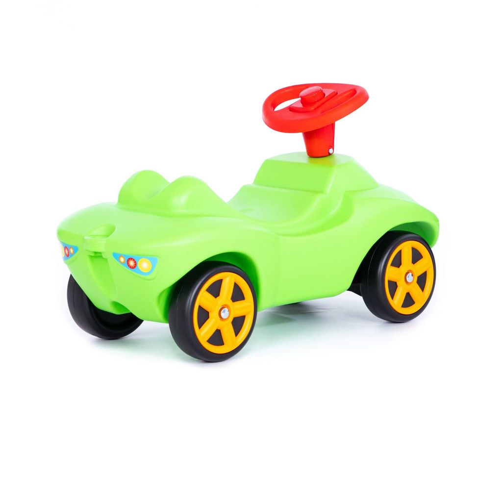 Каталка Мой любимый автомобиль со звуковым сигналом (зелёная) - Полесье фото 4