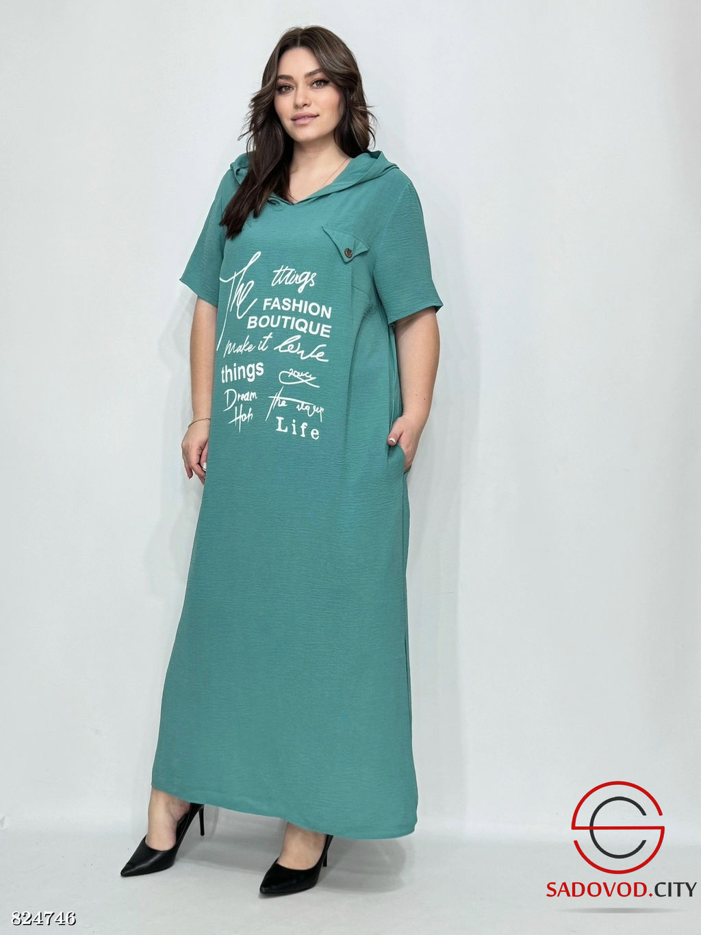 Женское платье длинное