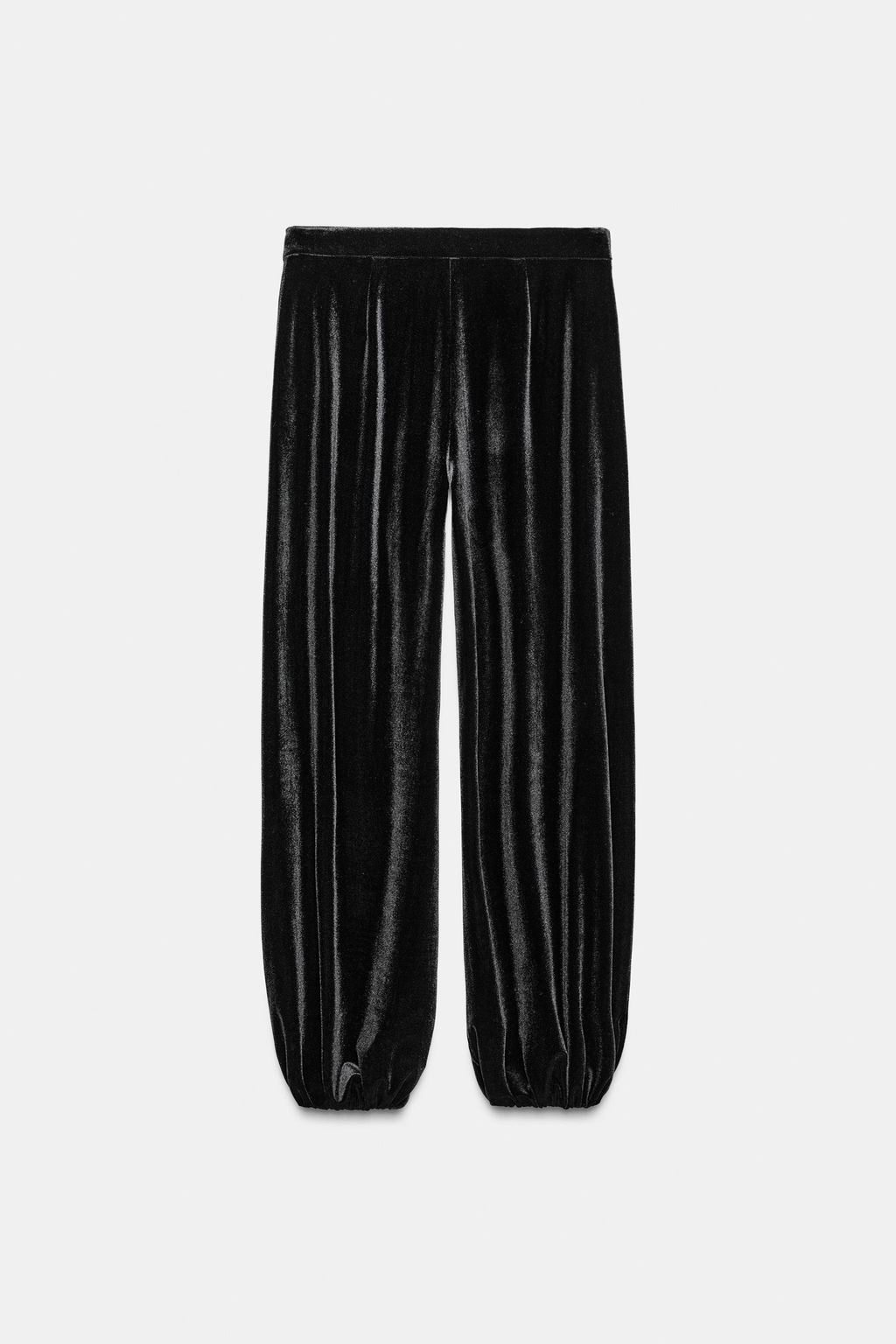 VELVET BALLOON TROUSERS - Zara фото 9