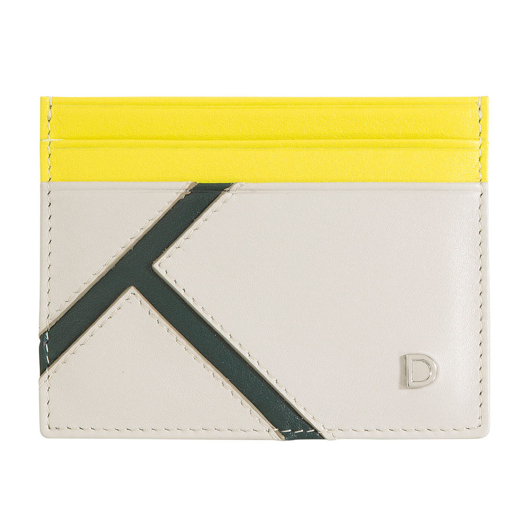 Итальянский кожаный кардхолдер DuDu серии Svalbard | жемчужный серый