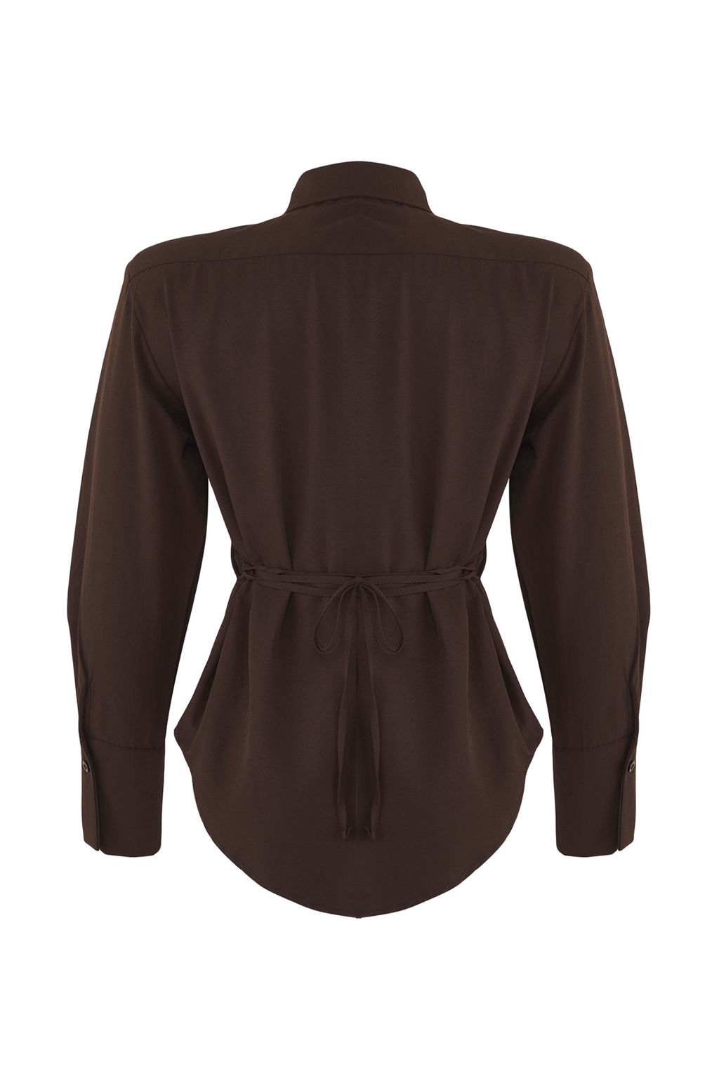 Kahverengi Limited Edition Kravat Detayl? Fitted Gomlek TWOAW26GO00047 - Trendyolmilla фото 15