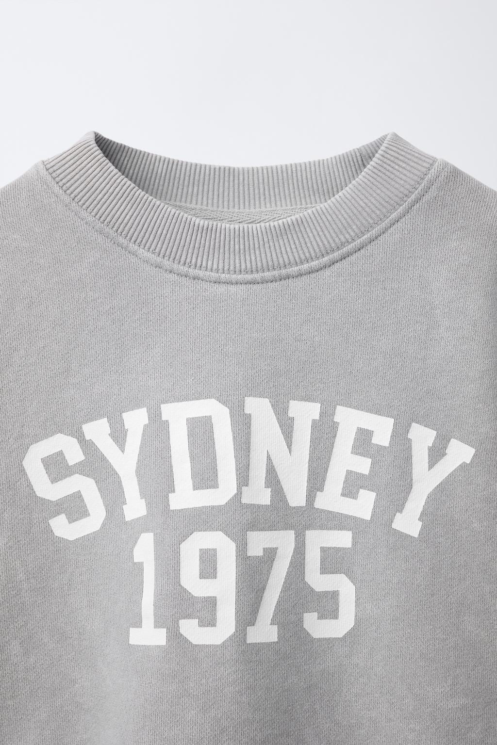 FADED SLOGAN SWEATSHIRT - Zara фото 3