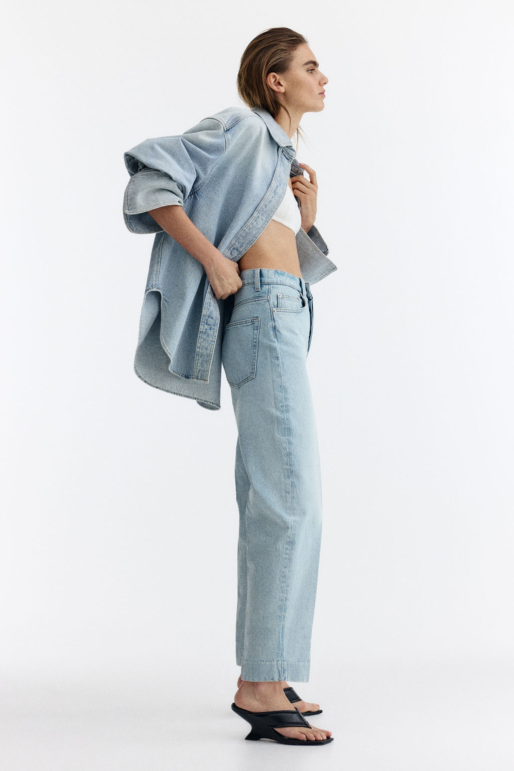 Barrel High Ankle Jeans - H&m фото 8