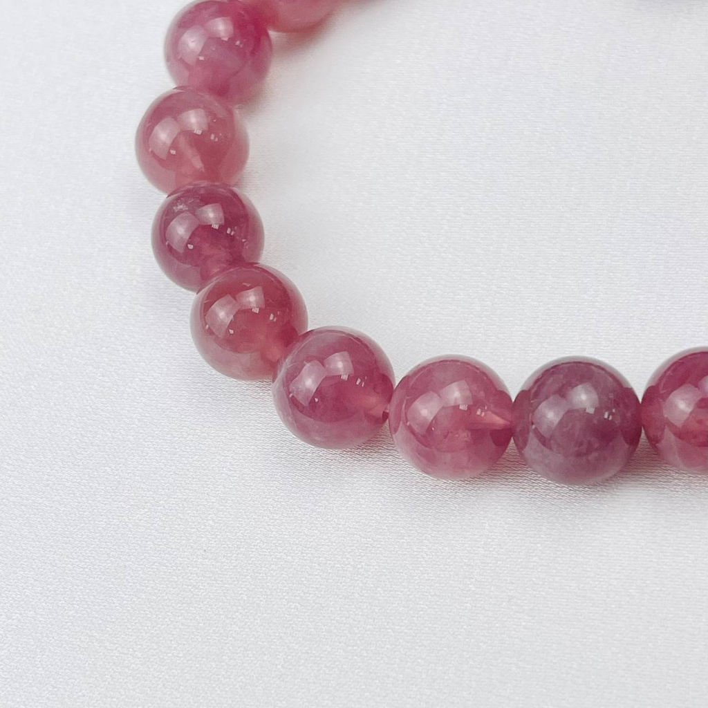 Браслет из мадагаскарского Розового кварца 17 см