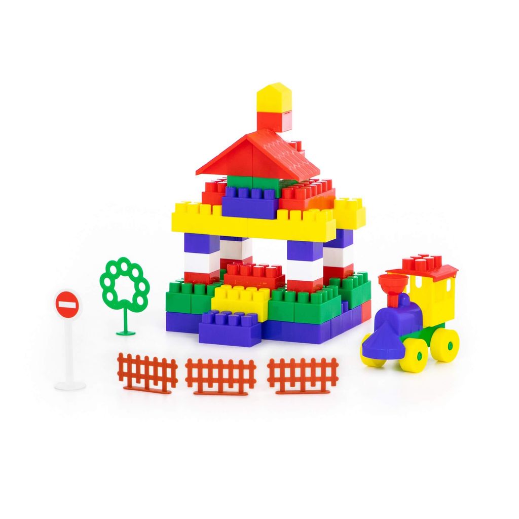 Конструктор Строитель (101 элемент) (в пакете) - Полесье фото 2