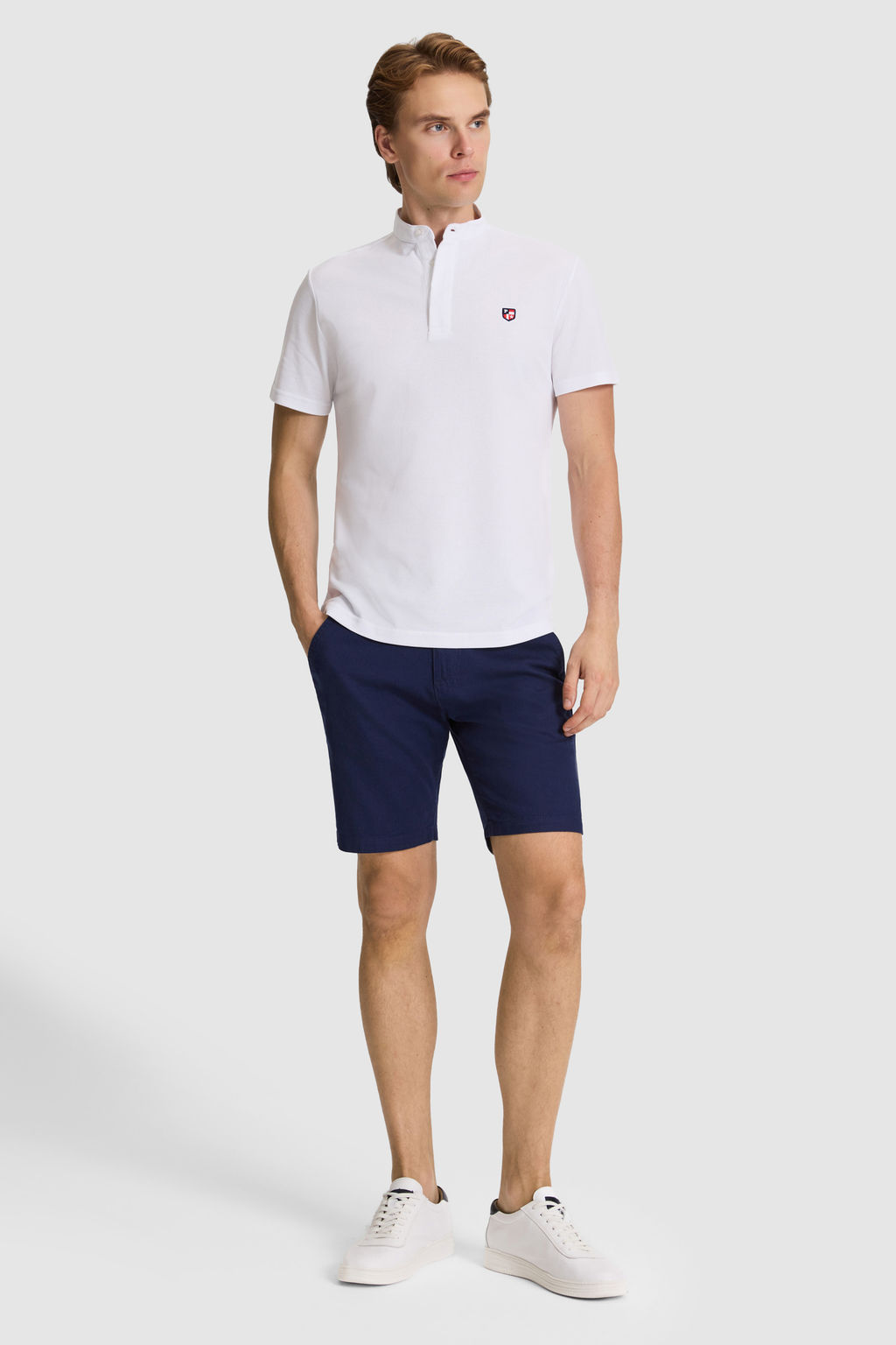 Erkek Beyaz Regular Fit Hakim Yaka Basic TiЕГrt - U.s. polo assn фото 4