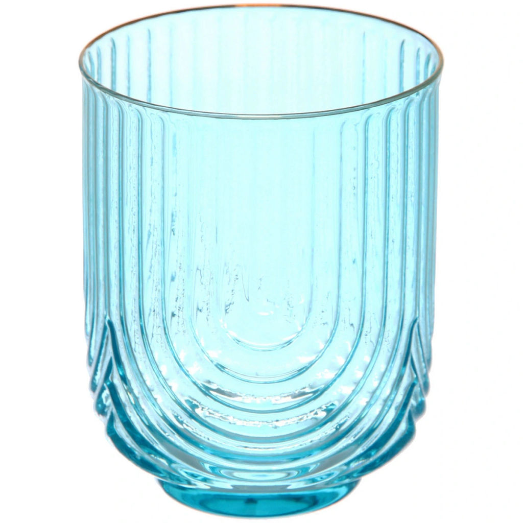 Стакан низкий 380мл "Enjoy Life" в наборе 6шт, цвет голубой