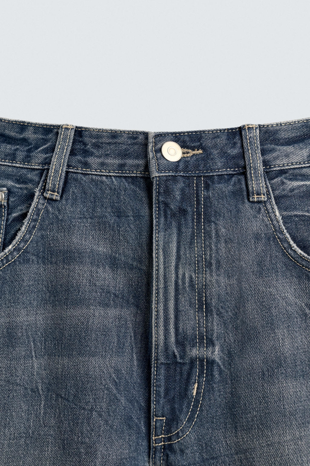 BAGGY FIT TWISTED-SEAM JEANS - Zara фото 9