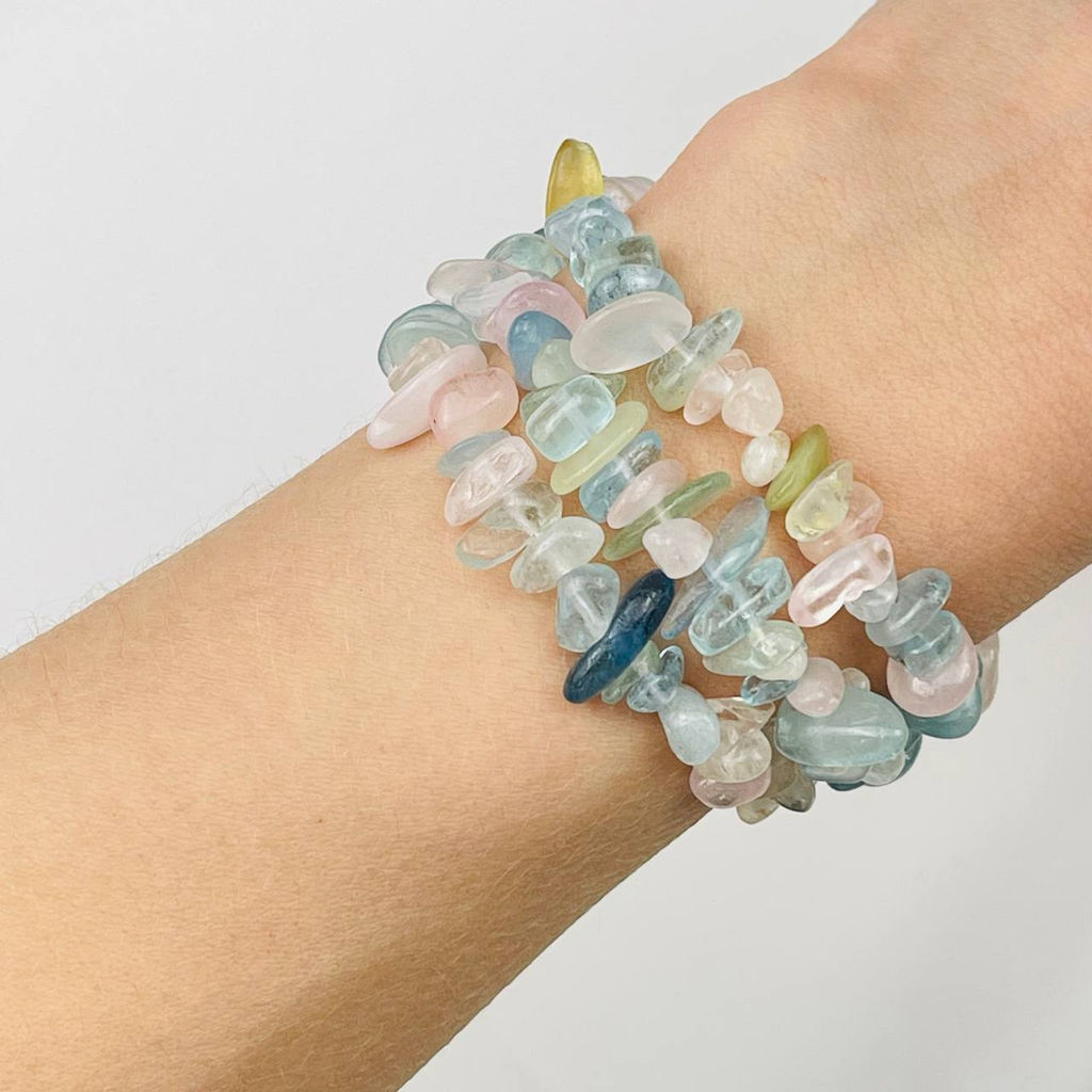 Бусины для украшений из Берилла микс крошка - Радуга самоцветов фото 2