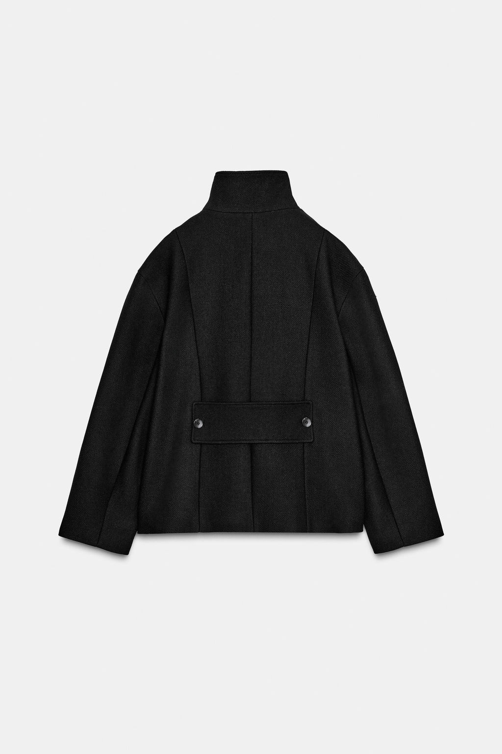 SHORT WOOL COAT WITH HIGH NECK - Zara фото 19