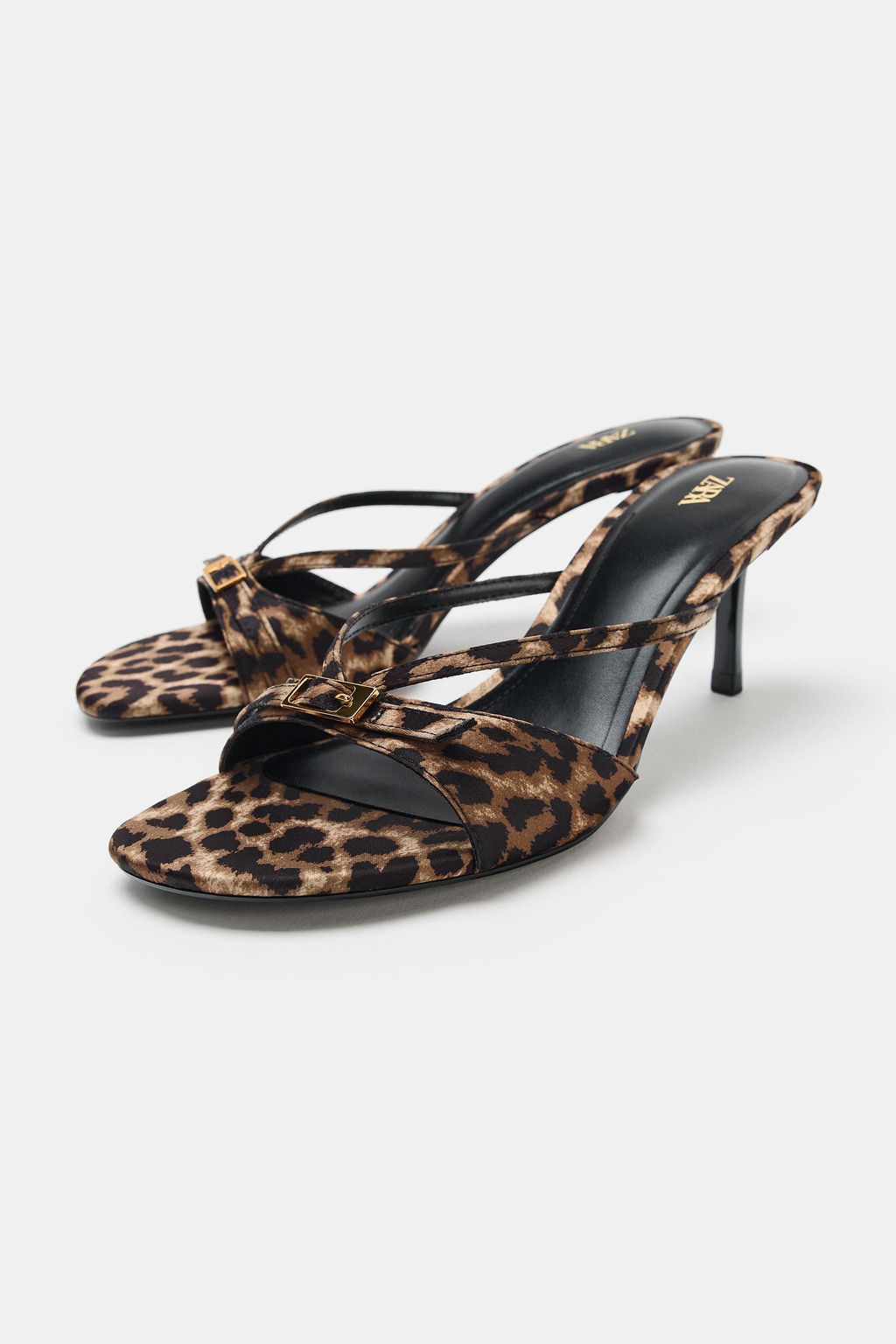 SANDALIA TAC?N ESTAMPADA / Leopardo - Zara фото 4