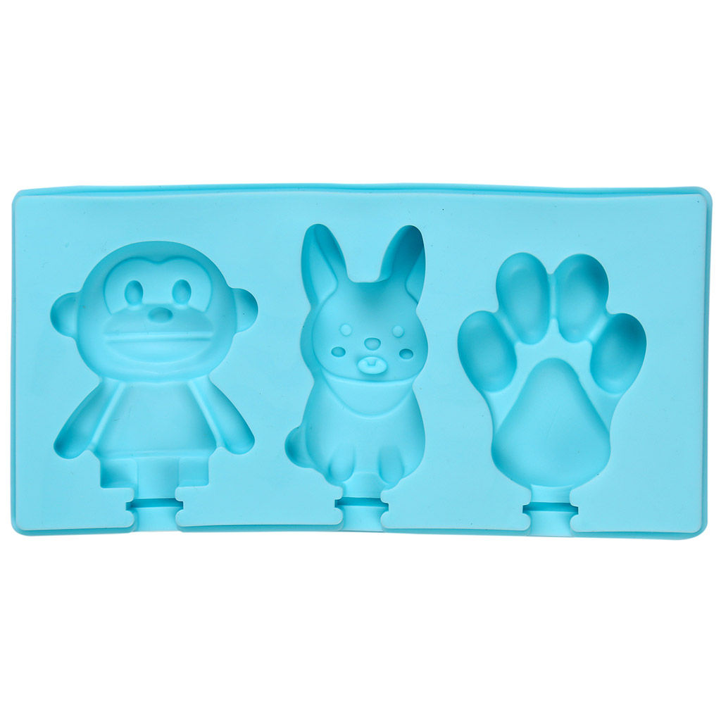 Форма силиконовая для замораживания фруктового льда/мороженого Ассорти-4 18х9х2см, цвета микс (Китай) - Домашняя мода фото 2