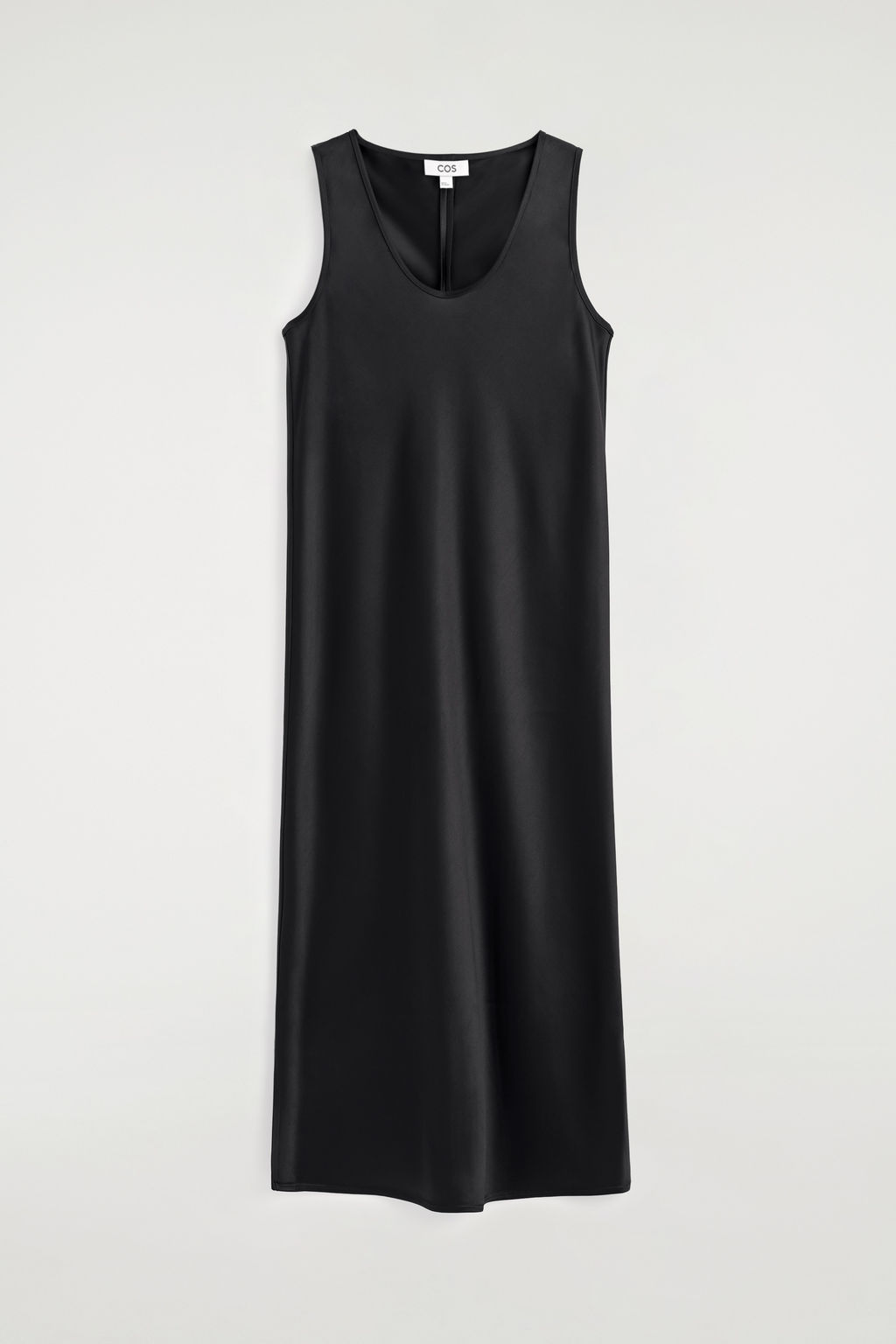 VESTIDO MIDI SATINADO CON CUELLO REDONDO - H&m фото 2