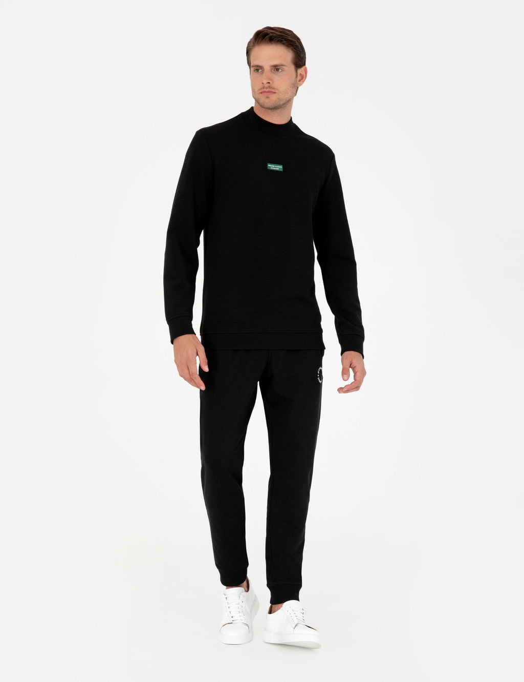 Siyah Regular Fit Sweatshirt - Pierre cardin фото 4