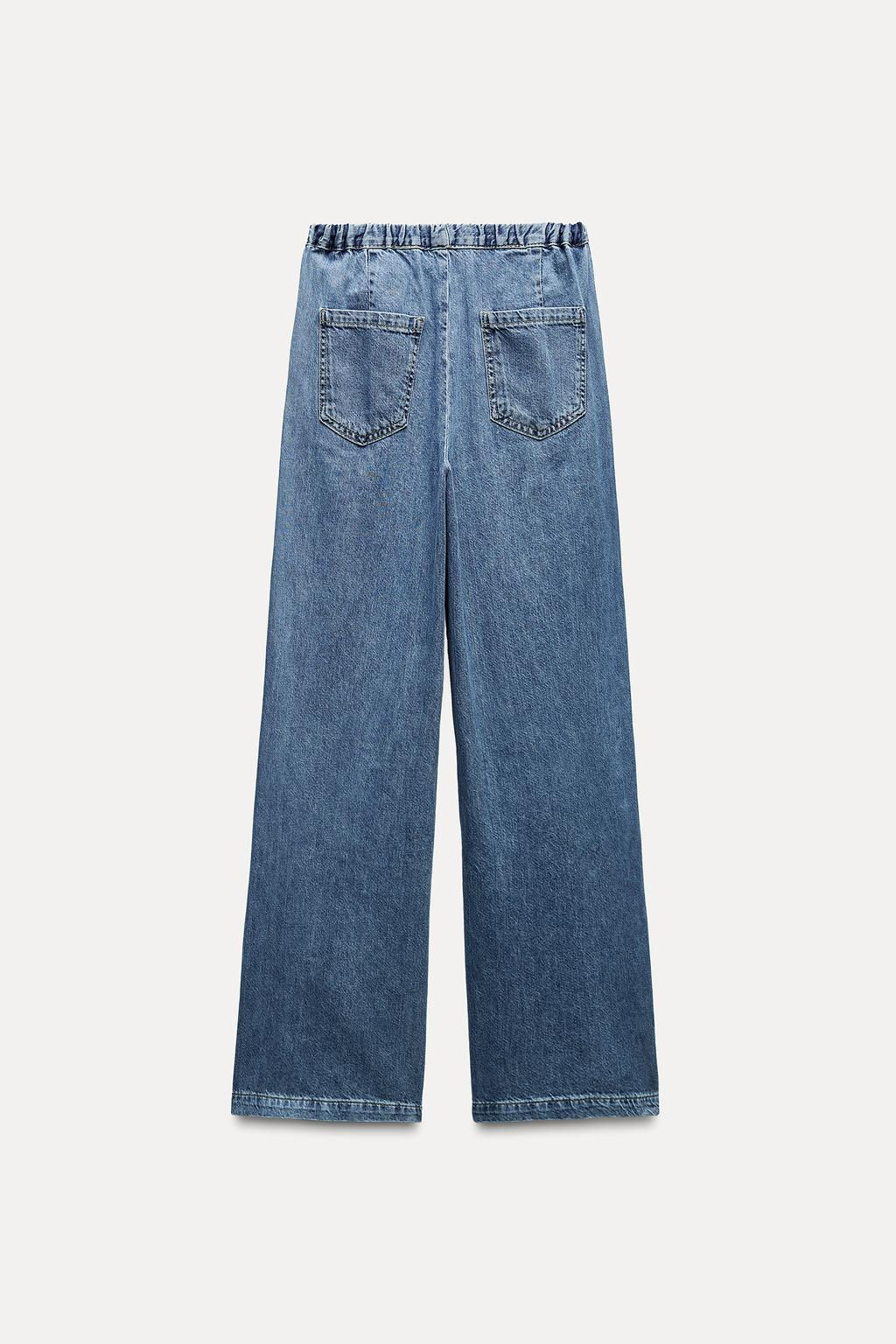 Z1975 HIGH-WAIST WIDE-LEG JOGGER JEANS - Zara фото 18