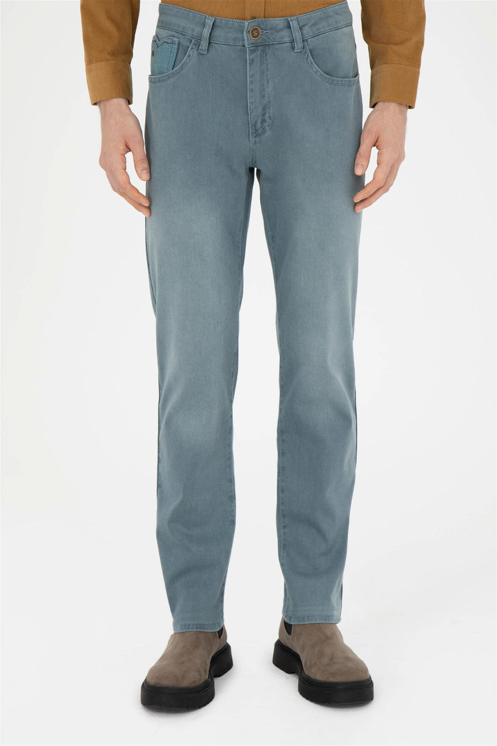 Мужские мятные джинсовые брюки - U.s. polo assn фото 2