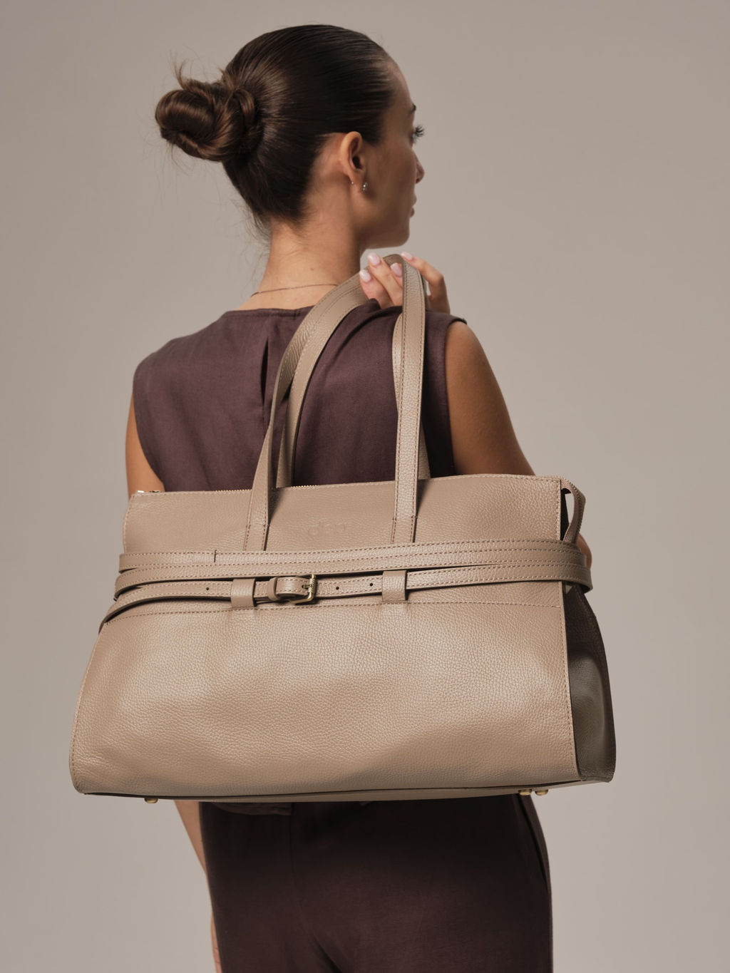 Сумка Rumi DBR 31152 бежевый латте  фото 4