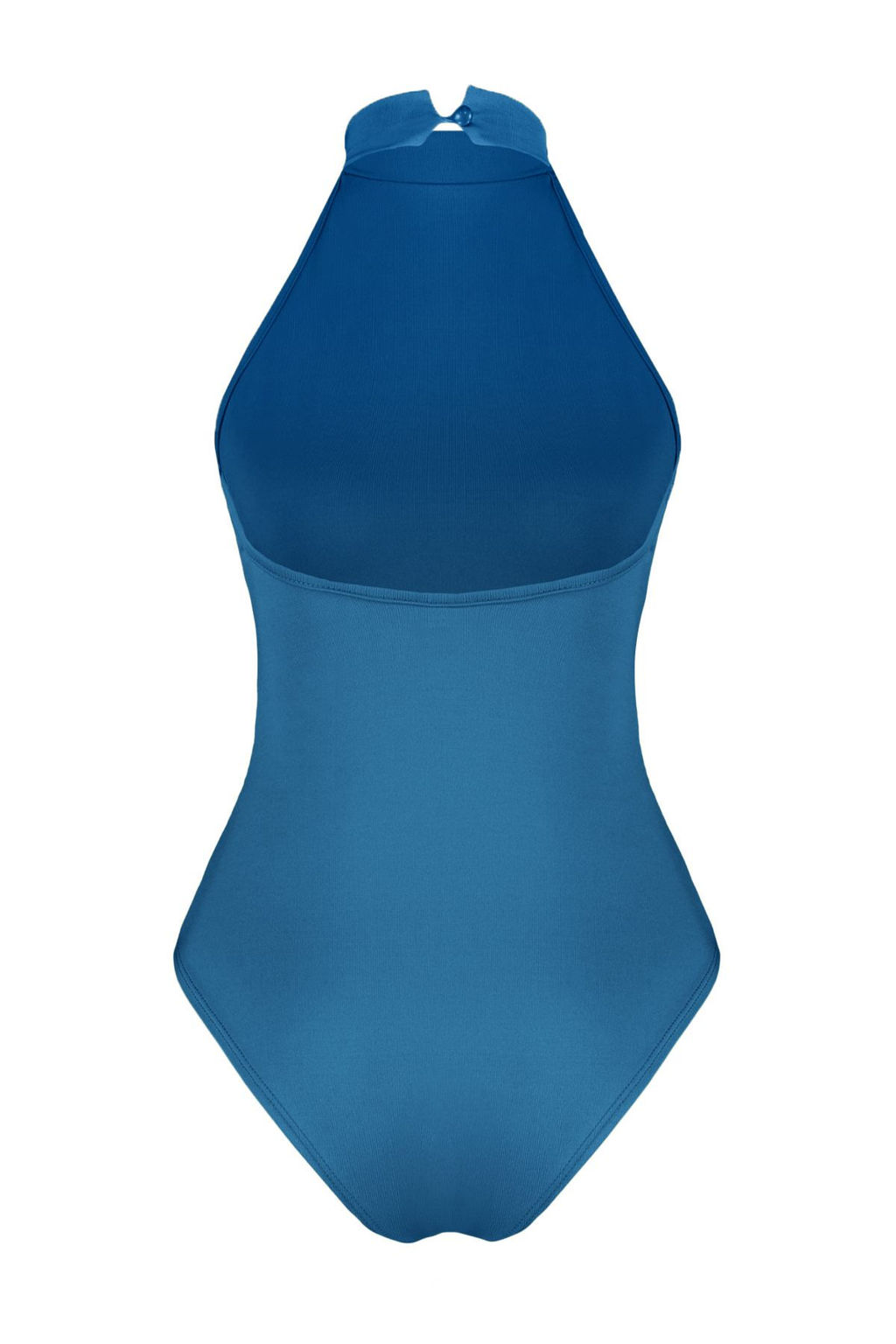 Indigo Dik Yaka S?rt Dekolteli Esnek C?tc?tl? Orme Body TWOSS23BD00037