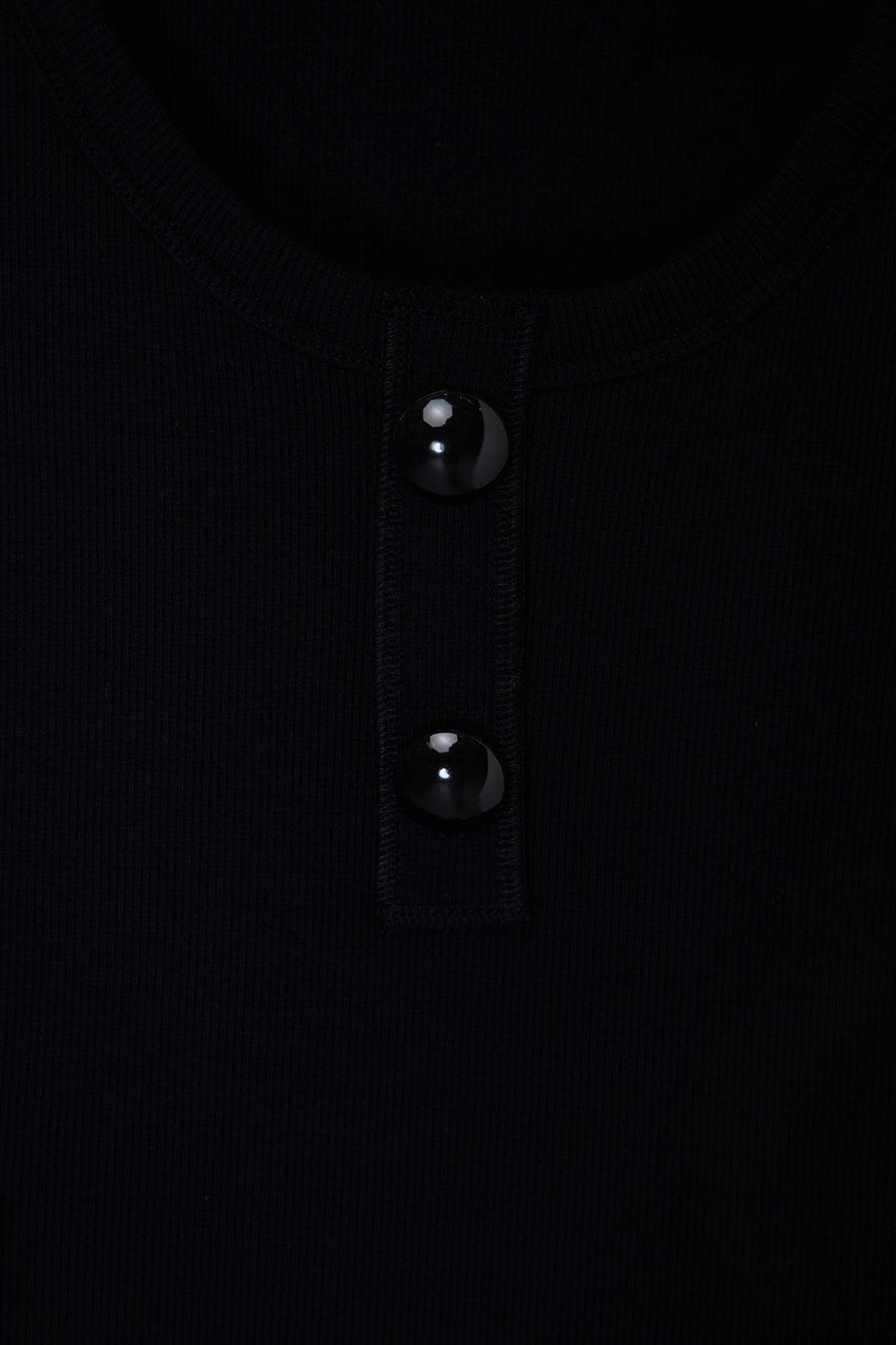 Limited Edition Siyah Vucuda Oturan Havuz Yaka C?tc?tl? Fitilli Esnek Orme Body TWOSS26BD00014