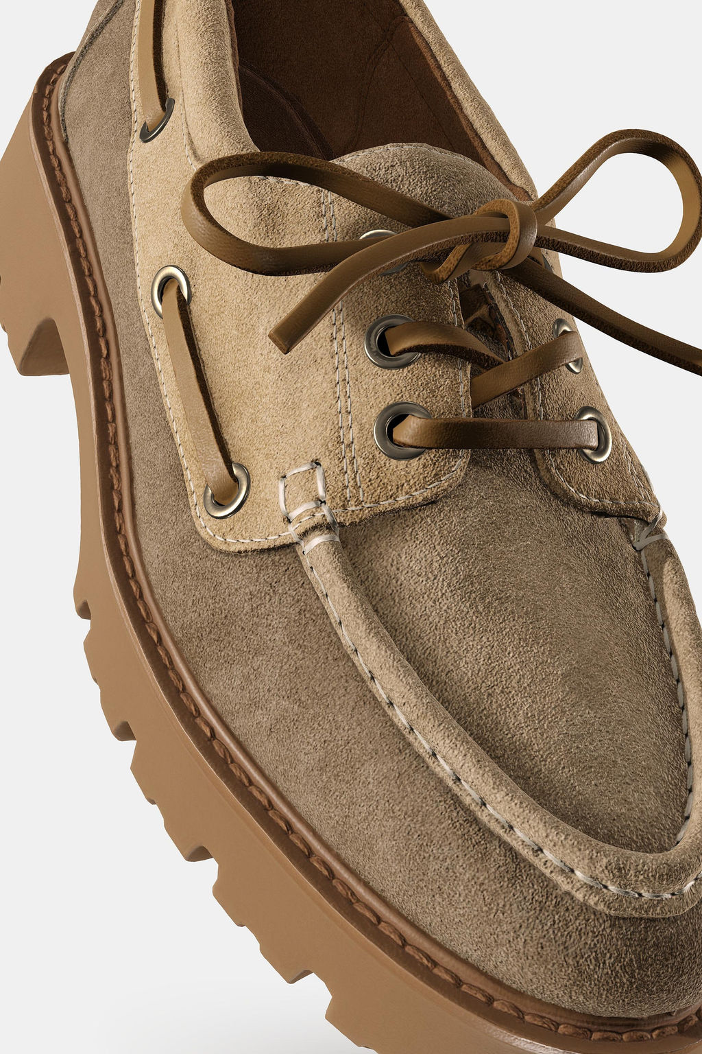 PLATFORM DECK LOAFERS - Zara фото 8