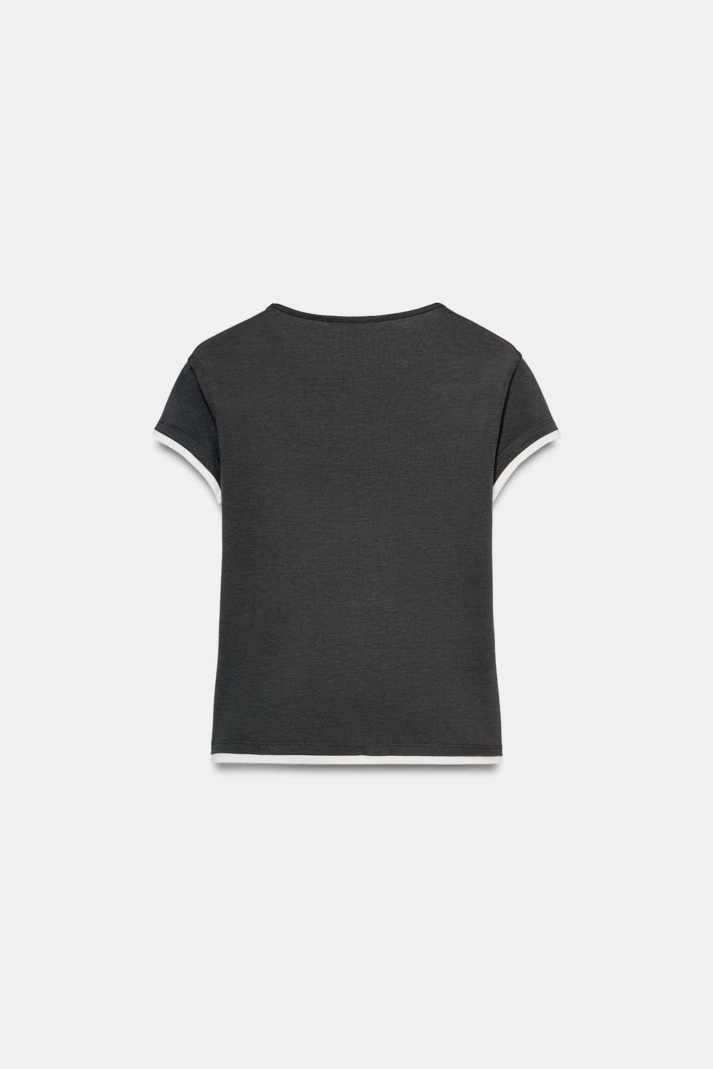 CAMISETA VIVOS CONTRASTE / Plomo - Zara фото 5