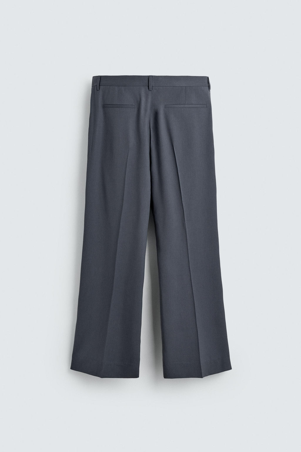 PANTAL?N TRAJE FLARE FIT CON LANA / Azul - Zara фото 6