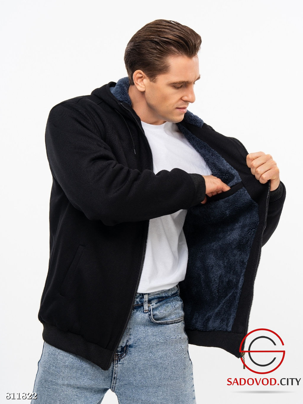Толстовка для мужчин, мех - Bruno фото 4